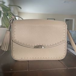 Kate Spade Crossbody Purse with Metal Bead Detail – Preowned (Some Beads Missing)