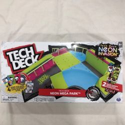 TECH DECK Neon Mega Park X-Connect Creator Glow-in-The-Dark Customizable Ramp