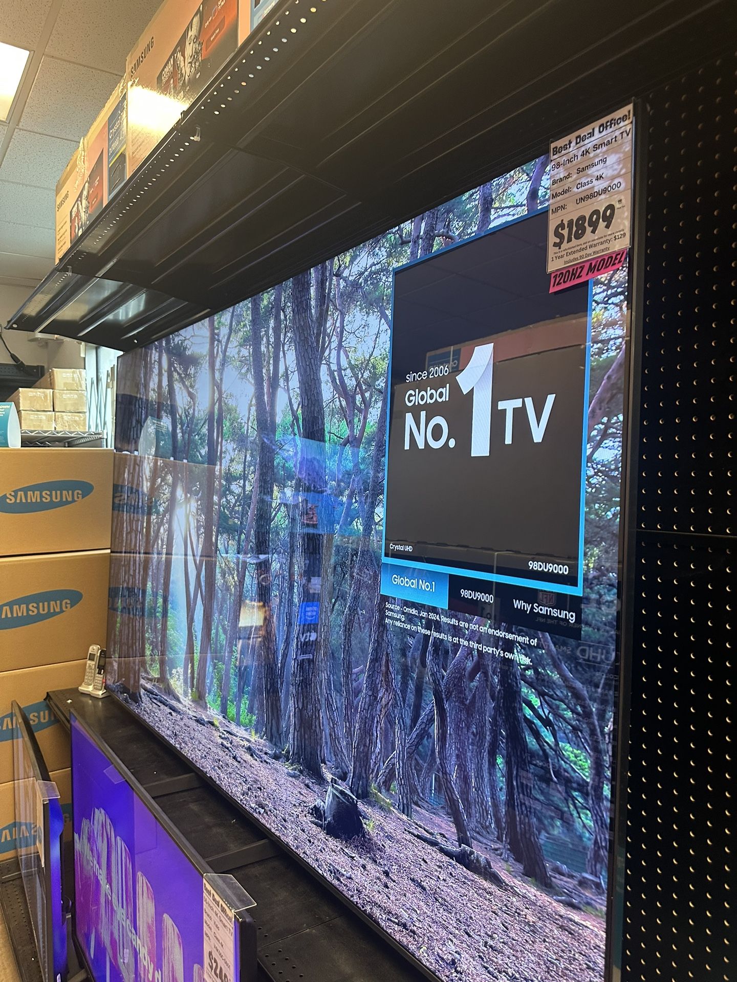 Samsung 98-Inch 4K Smart TV β Class 4K β 120Hz Model