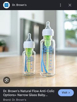 Dr. Brown glass bottles