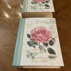 2 Adorable Storage Boxes Disguised as Guide to Botanical Gardening Books