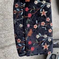 Black Flower Purse