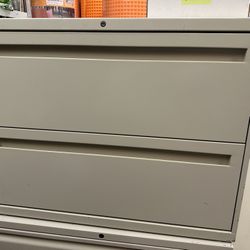 Office Filing Cabinet – Heavy Duty Steel, 2 Drawers