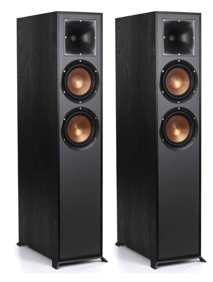 Klipsch R-625FA Dolby Atmos Floorstanding Speakers - Pair (Black) Brand New
