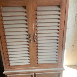 T.V. Armoire Entertainment Center Solid Wood