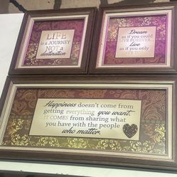 3 Pc Wall Art Set 