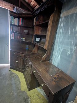 Vintage solid wood desk