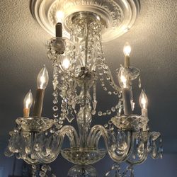 2 Crystal Chandeliers 