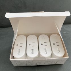 4 Pack Wi-Fi Smart Plugs work with Alexa & Google
