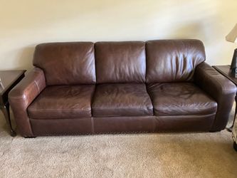 Costco leather sofa