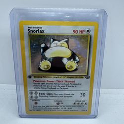 Holographic Snorlax Pokémon Card