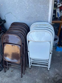 Metal folding chairs 16
