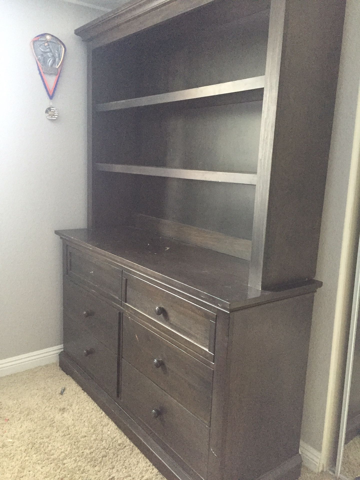 Dresser with shelves