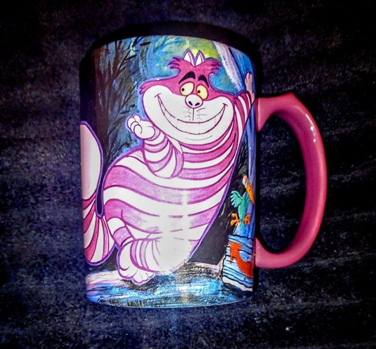 Cheshire Cat Disney 90's Vintage Ceramic Retired Coffee Tea Mug *Mint Condition*