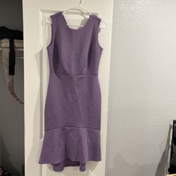 Lavender Mermaid Tail Midi Dress 