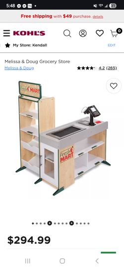 Melissa & Doug  Wooden Fresh Mart Grocery Store