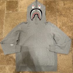 A Bathing Ape Shark Grey Hoodie Pull Over