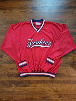 Vintage 90's New York Yankees Satin Pullover 