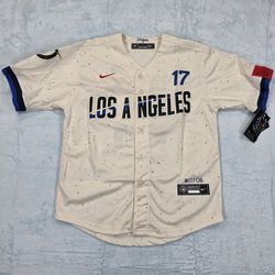 Kid's Dodgers Shohei Ohtani #17 City Connect Jersey Size L