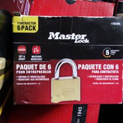 6 Pack Master Locks