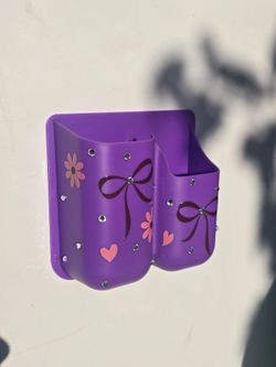 Bedazzled Magnetic Pencil Box ✨️✏️💜✨️