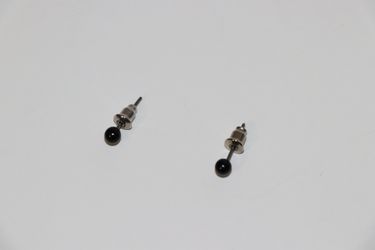 Black Stud Earrings