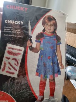 Chucky Toddler Halloween Costume Size 4t