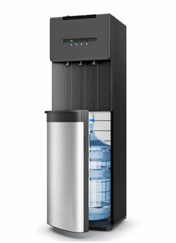 EUHOMY Bottom Loading Water Cooler Dispenser for 5 Gallon Bottle, 3 Temperature Settings – Cold, Warm & Hot, with Child Lock, LED Display Light, Water