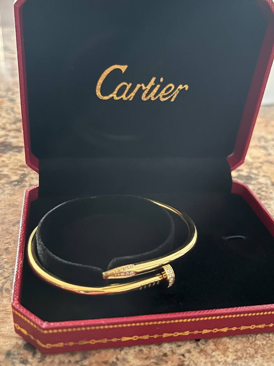 Cartier Juste Un Clou Nail Bracelet Solid 10k Gold size 18