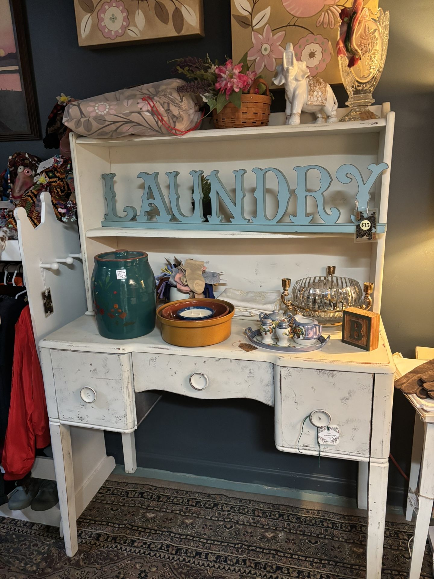 Two Piece Antique Desk