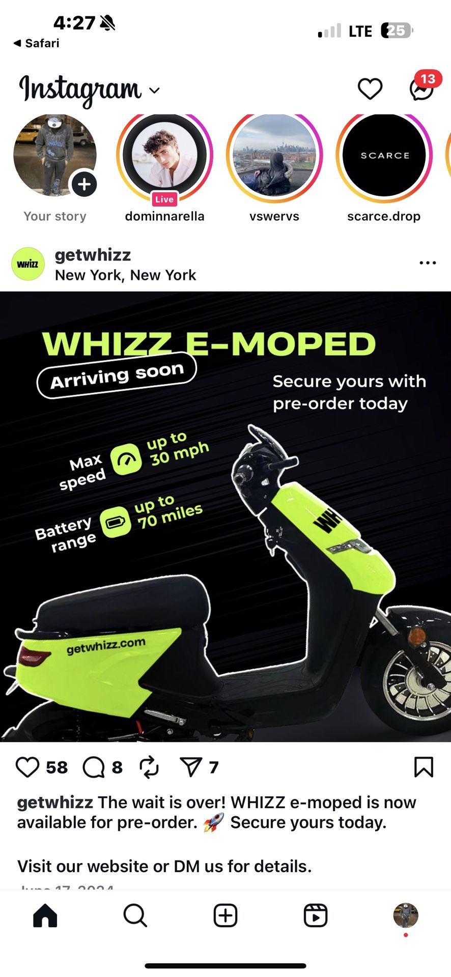 Electric Moped For Sale Brand New Only Had For 2 Weeks