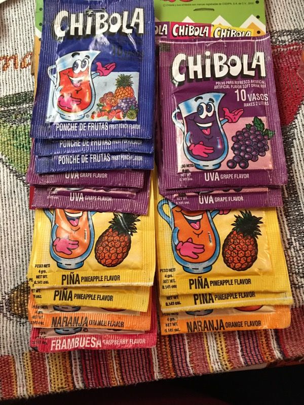 Chibola refresco de paquete de El Salvador