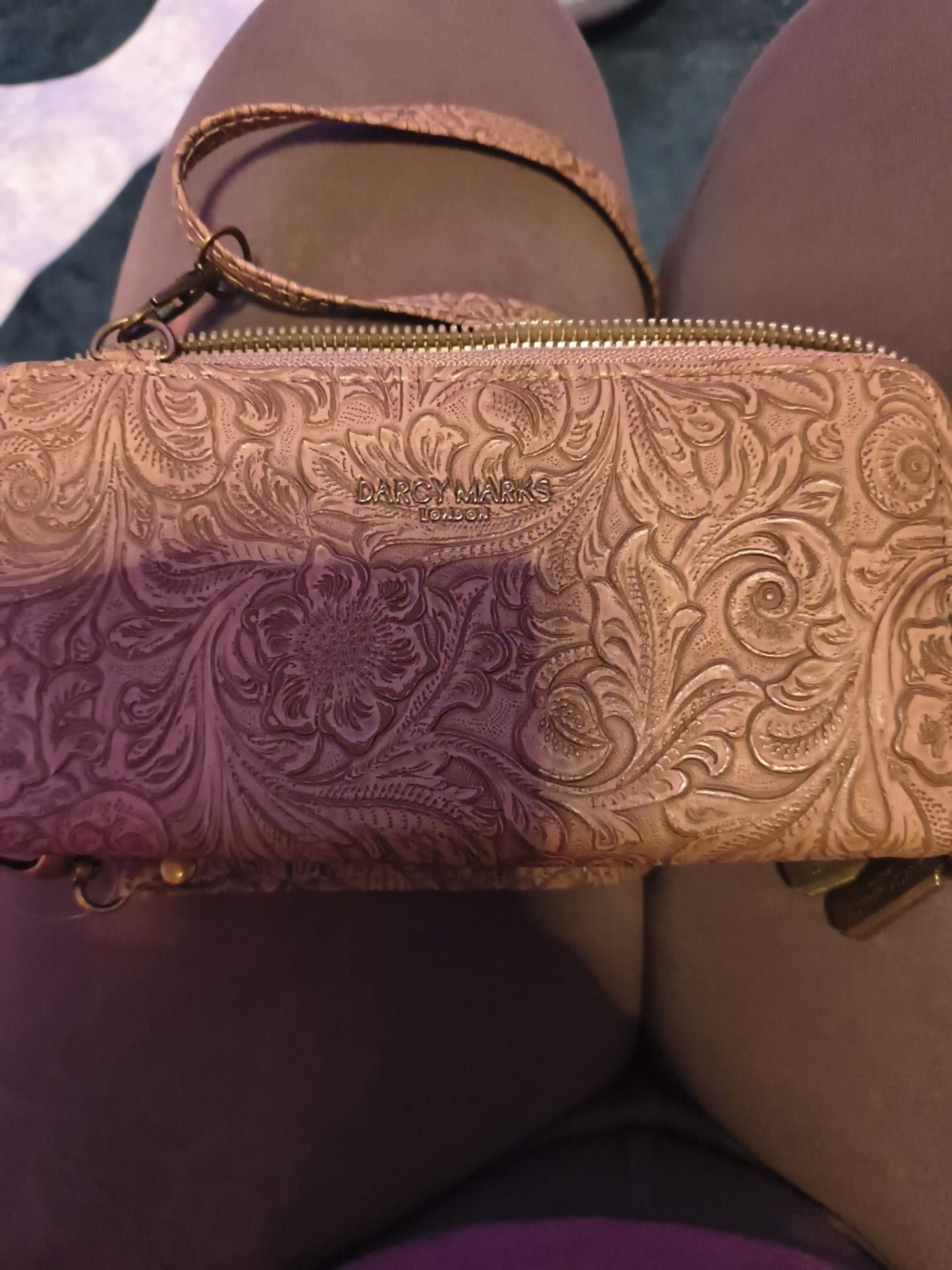 Darcy marks crossbody clutch
