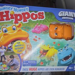 Hungry Hungry Hippos Giant Edition Boardgame Hasbro 2024