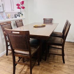 Wooden dinning Table With 6 Chairs