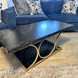 Black And Gold Coffee Table