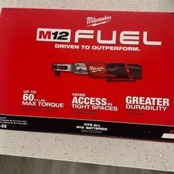 Title: Milwaukee M12 FUEL Ratchet Kit (Brand New)