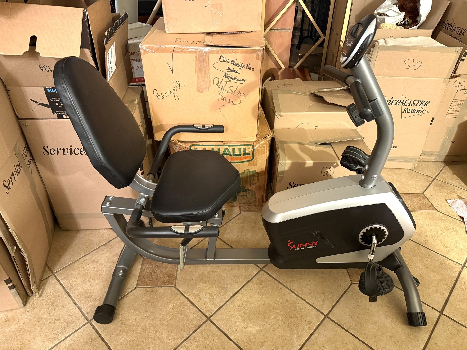 FREE: Magnetic Recumbent Exercise Bike In Great Condition