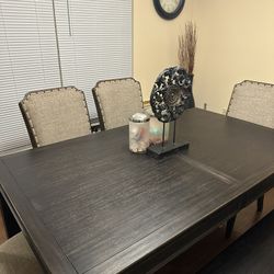 Chocolate Brown Dining Room Table  