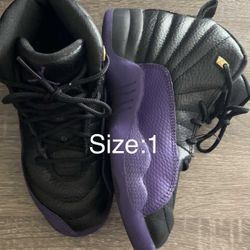 Black An Purple Jordan's And Black Pumas