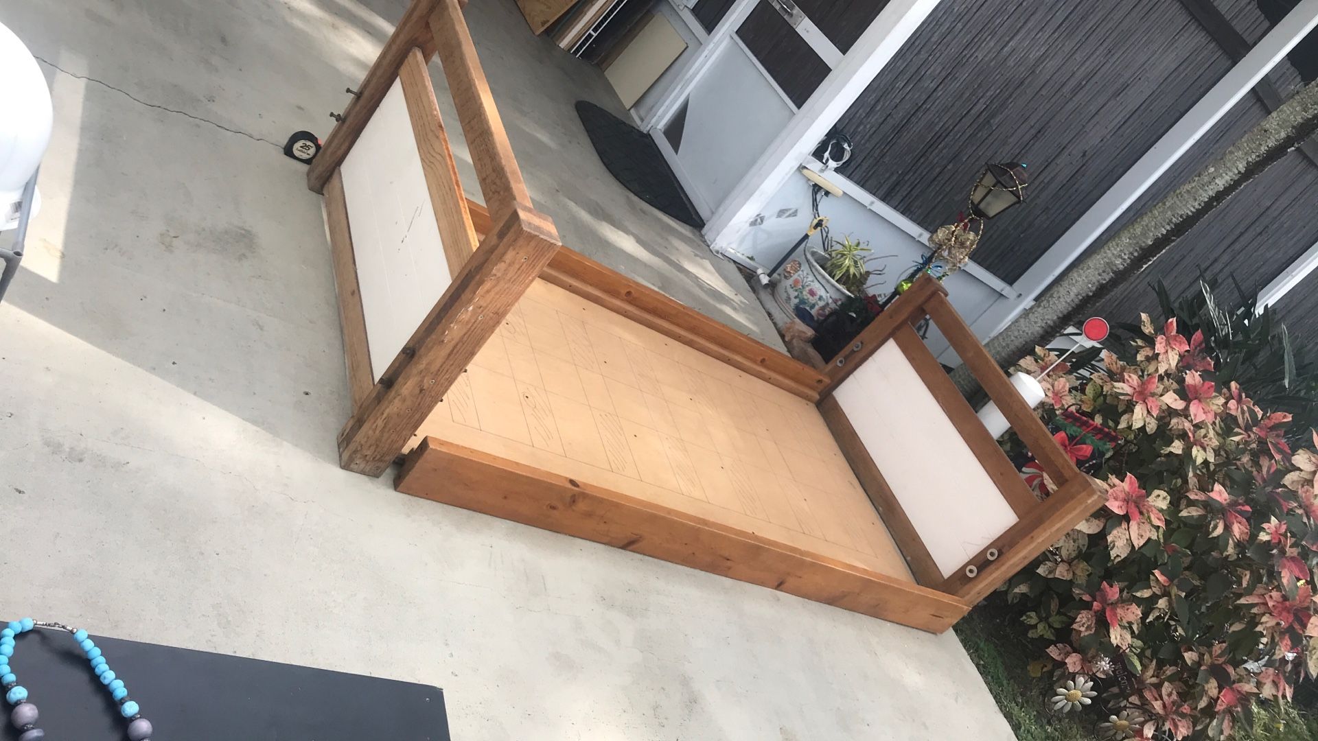 Handmade Wooden Twin Bed Frame