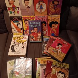 Huge BETTY BOOP Movies VHS And DVD Vintage Collection