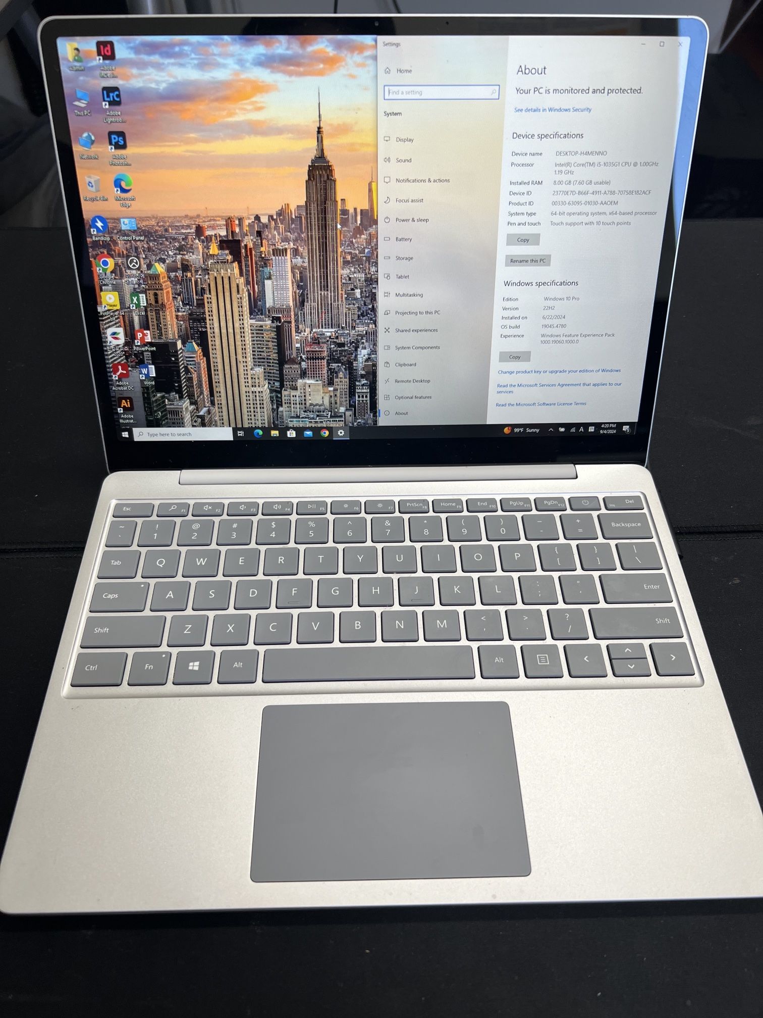 Used Surface Go 12.4inch Laptop