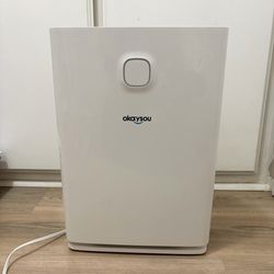 Okaysou Airmax10L Pro Smart PM2.5 Monitor and HEPA Air Purifier White