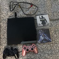 PS3 With Games And 2 Remotes