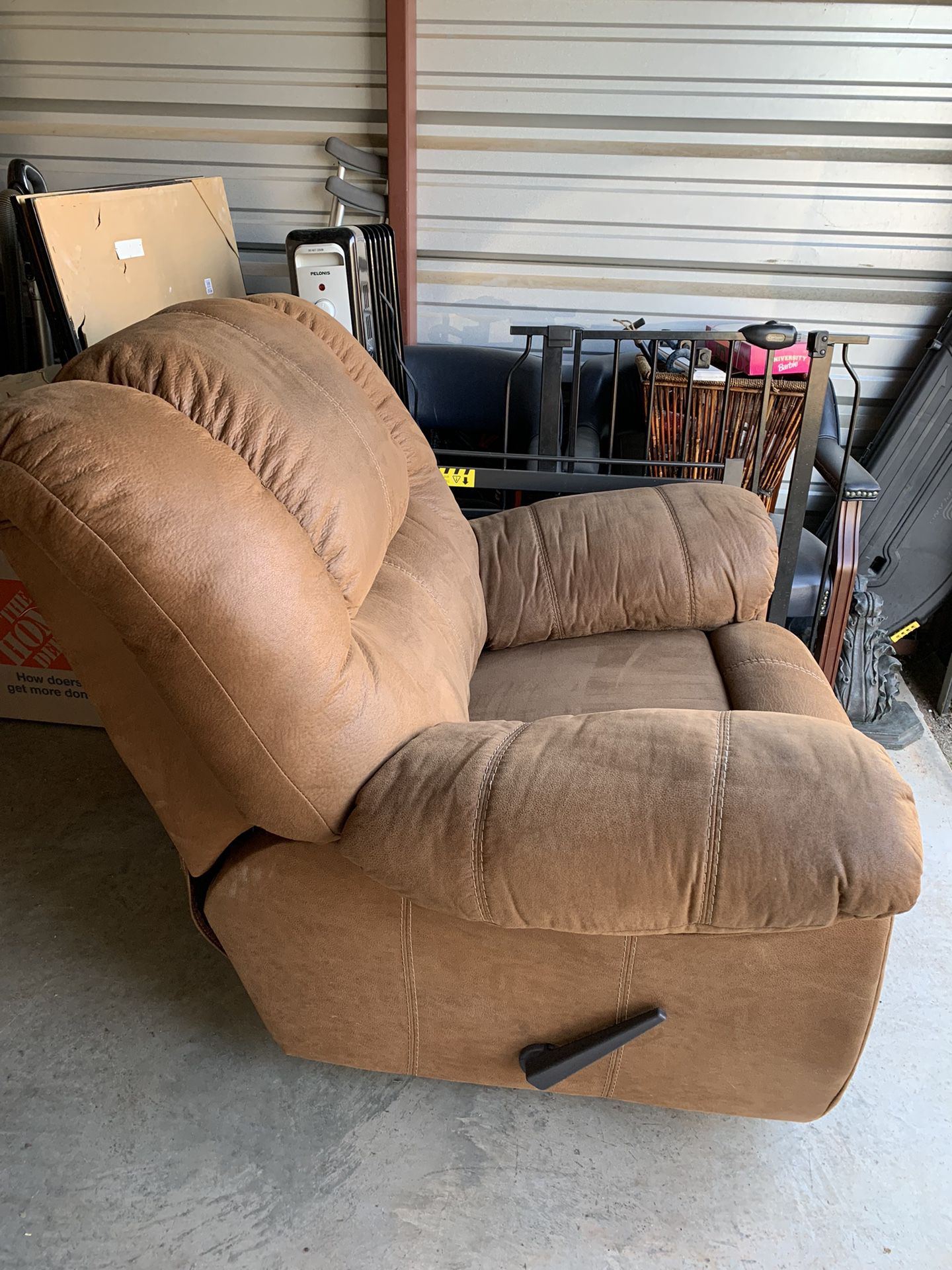 Synthetic Suede Recliner 