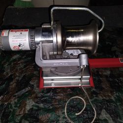 Chance Hubbell Electric Capstan Hoist - 115V - with Thern Mount & Foot Switch 