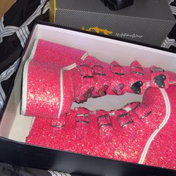 Rave Wonderland Pink Boots 