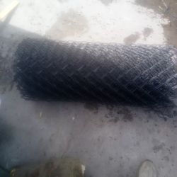 3ft 15L  Chain Link Fence Galvanized Black 