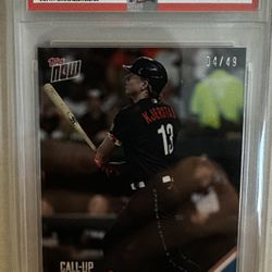 Kjerstad 2023 Topps Now Blue Numbered Card